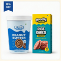Cookies Peanut Butter + Rice Cake Combo